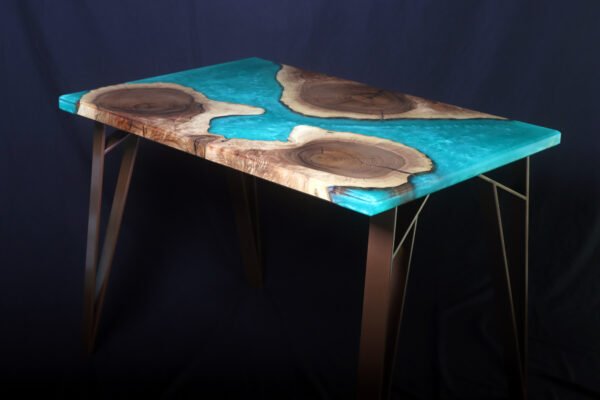 Black Walnut Seafoam Bar Table