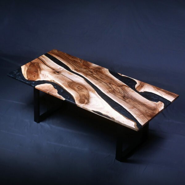English Walnut Black River Table 7FT - Image 4