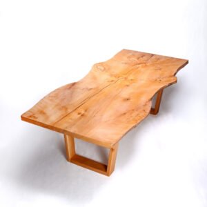Beech Bookmatch Live Edge Table 8.5Ft