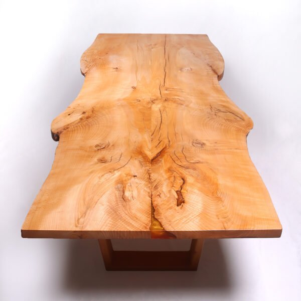 Beech Bookmatch Live Edge Table 8.5Ft - Image 3