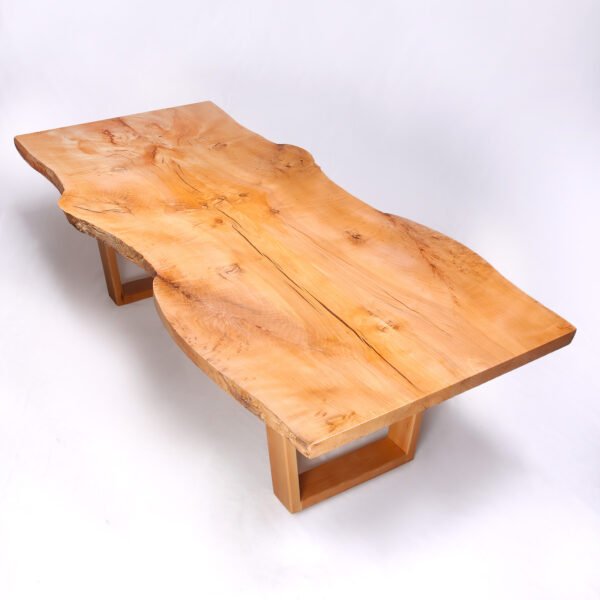 Beech Bookmatch Live Edge Table 8.5Ft - Image 4